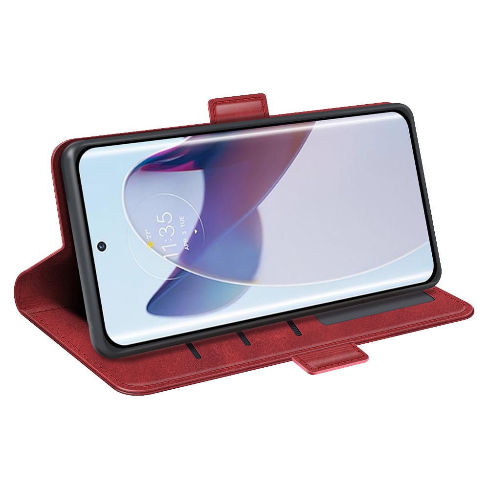  Motorola Edge 30 Ultra 5G Fodral Magnetisk Stängning Röd
