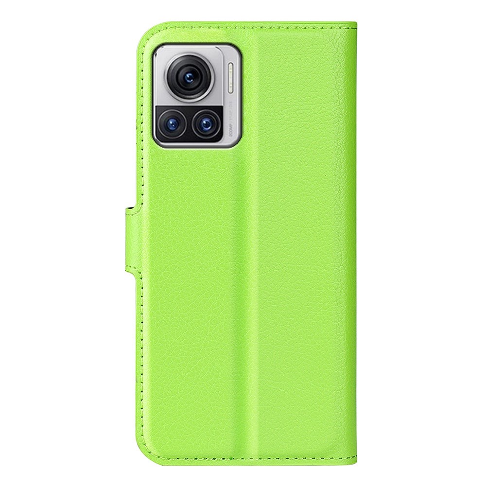  Motorola Edge 30 Ultra 5G Fodral Litchi Läder Grön