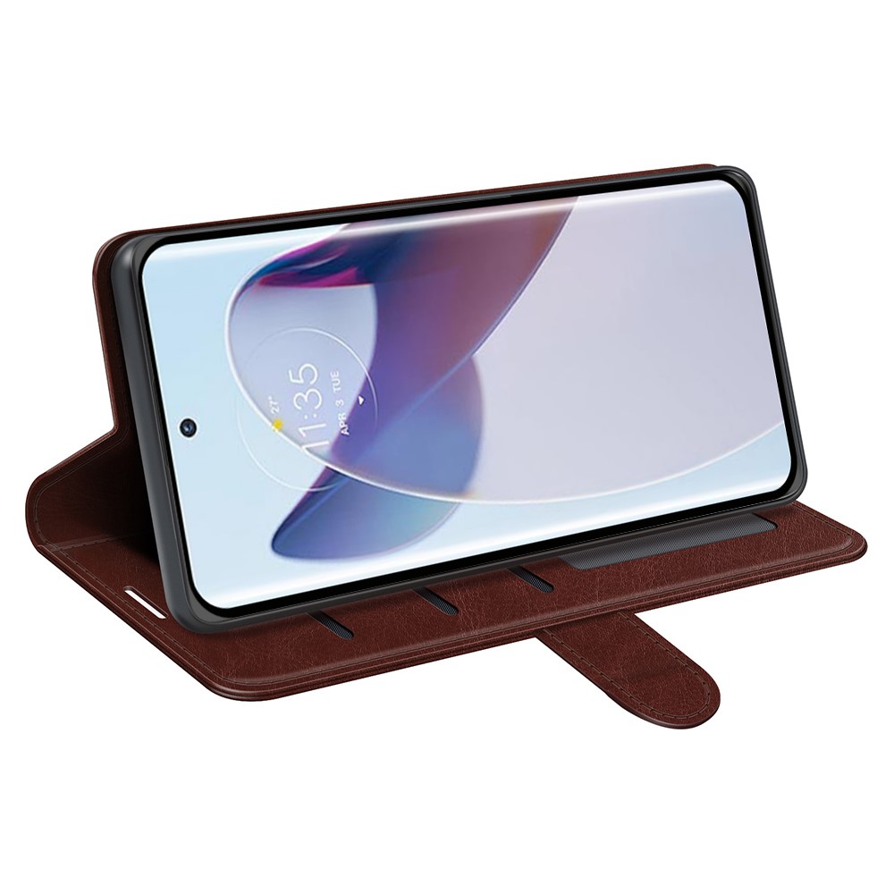  Motorola Edge 30 Ultra 5G Fodral Crazy Horse Läder Brun