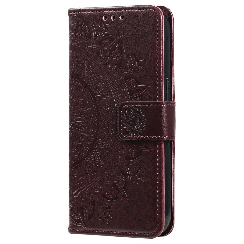  Xiaomi 12T / 12T Pro Fodral Mandala Läder Brun