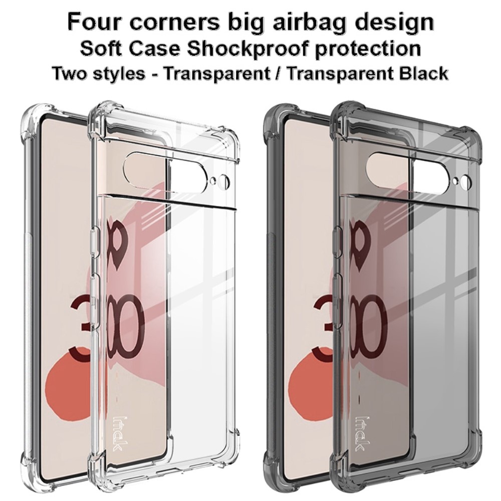 IMAK IMAK Google Pixel 7 Pro Skal Shockproof Airbag Tonad Svart