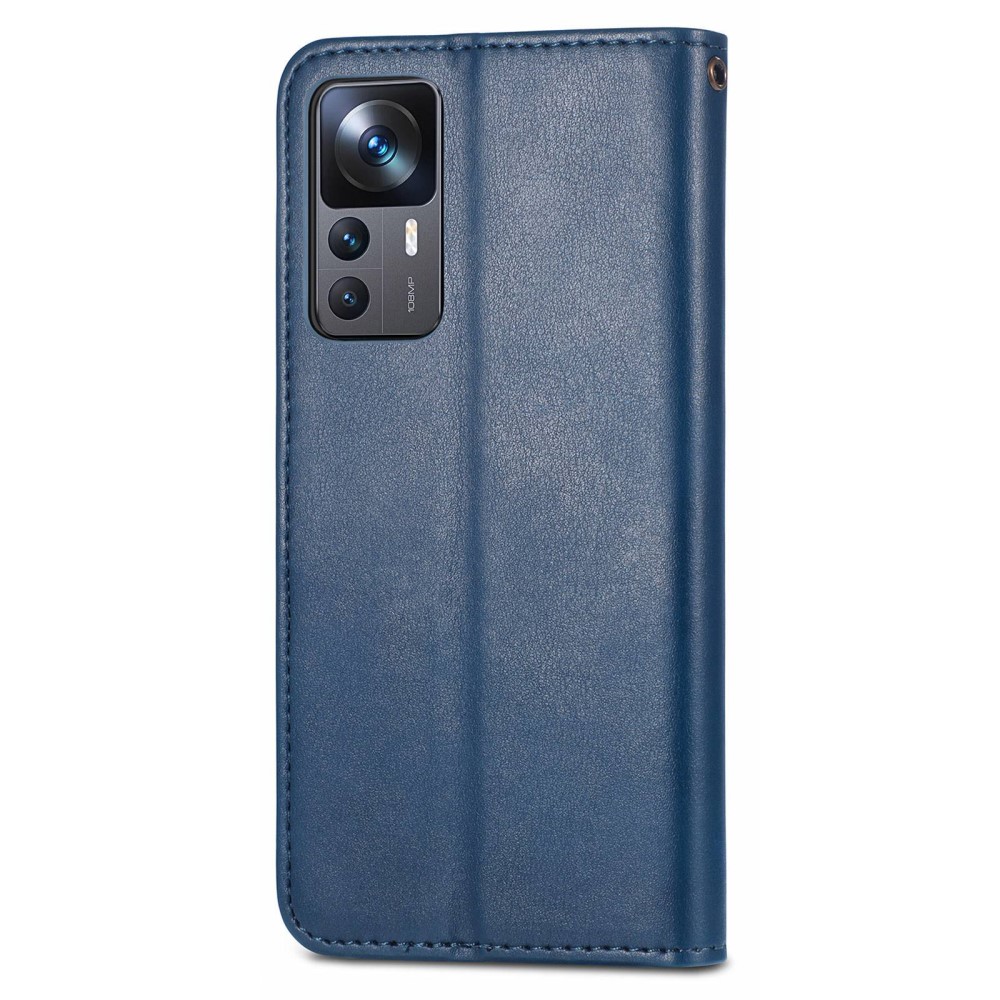  Xiaomi 12T / 12T Pro Fodral Magnetisk Mässing Blå