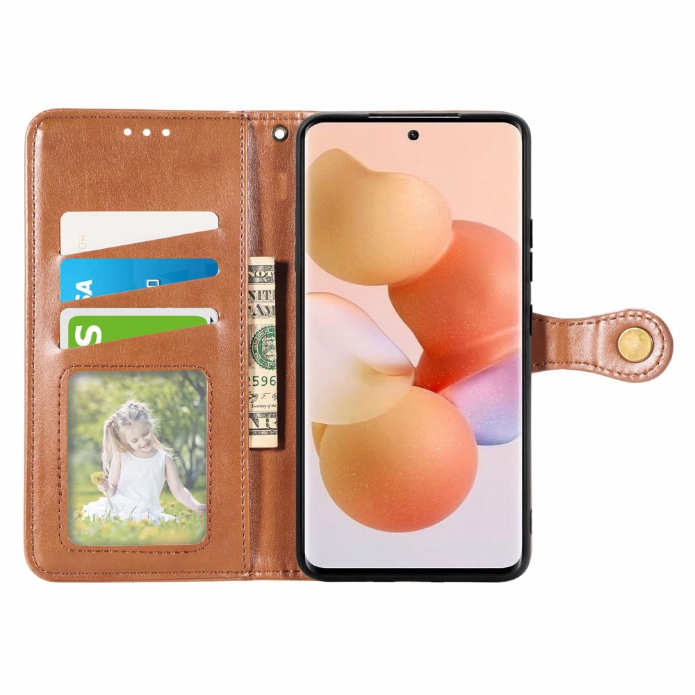  Xiaomi 12T / 12T Pro Fodral Magnetisk Mässing Brun