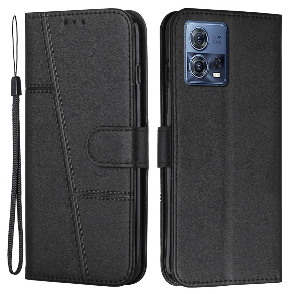  Motorola Edge 30 Fusion 5G Fodral Läder Svart