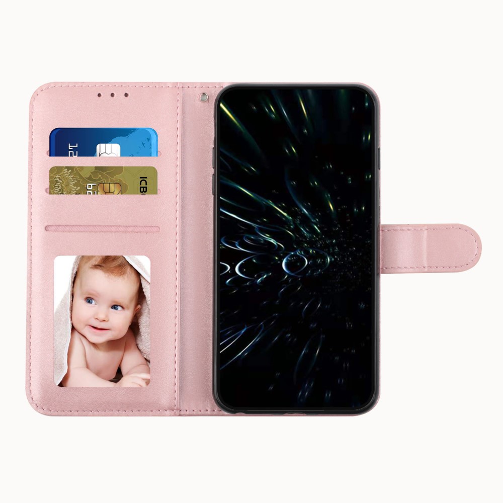  Motorola Edge 30 Fusion 5G Fodral Läder Roséguld