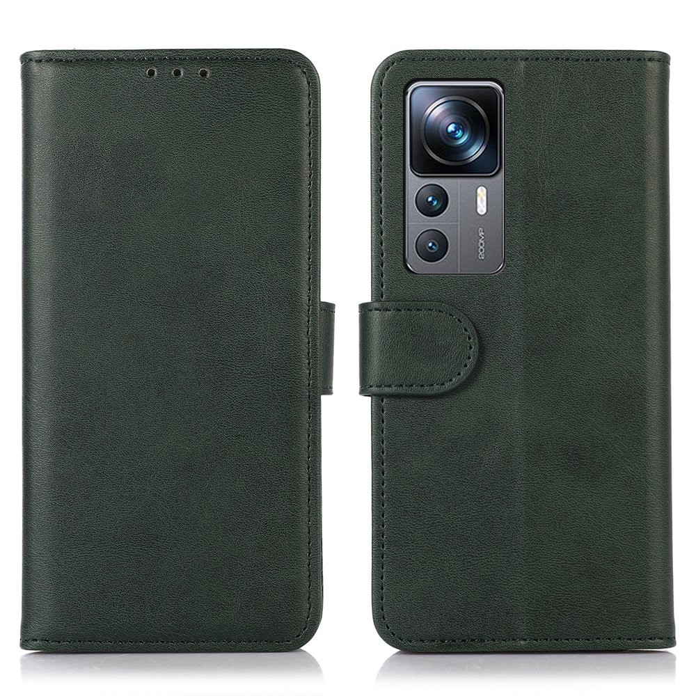  Xiaomi 12T / 12T Pro Fodral Solid Läder Grön