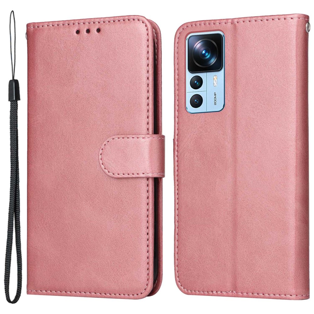  Xiaomi 12T / 12T Pro Fodral Läder Roséguld