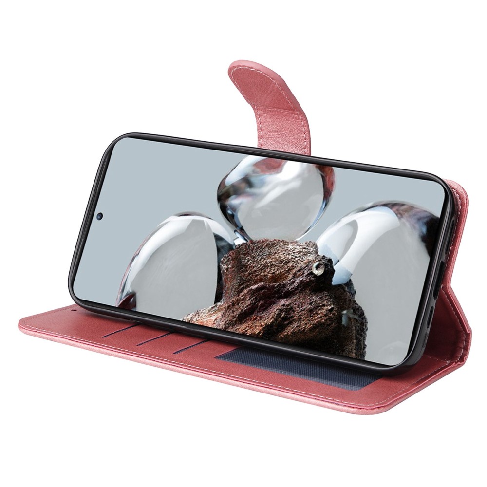  Xiaomi 12T / 12T Pro Fodral Läder Roséguld