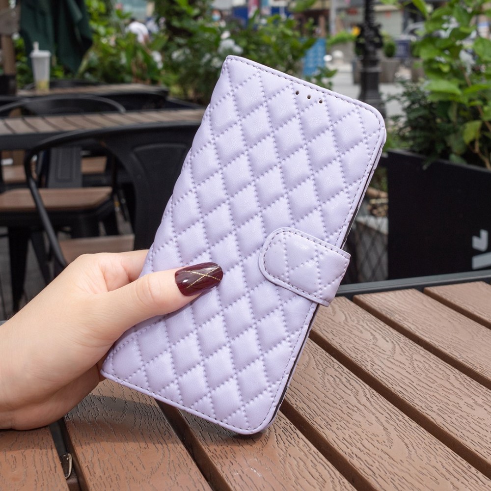  Xiaomi 12T / 12T Pro Fodral Diamond Läder Lila