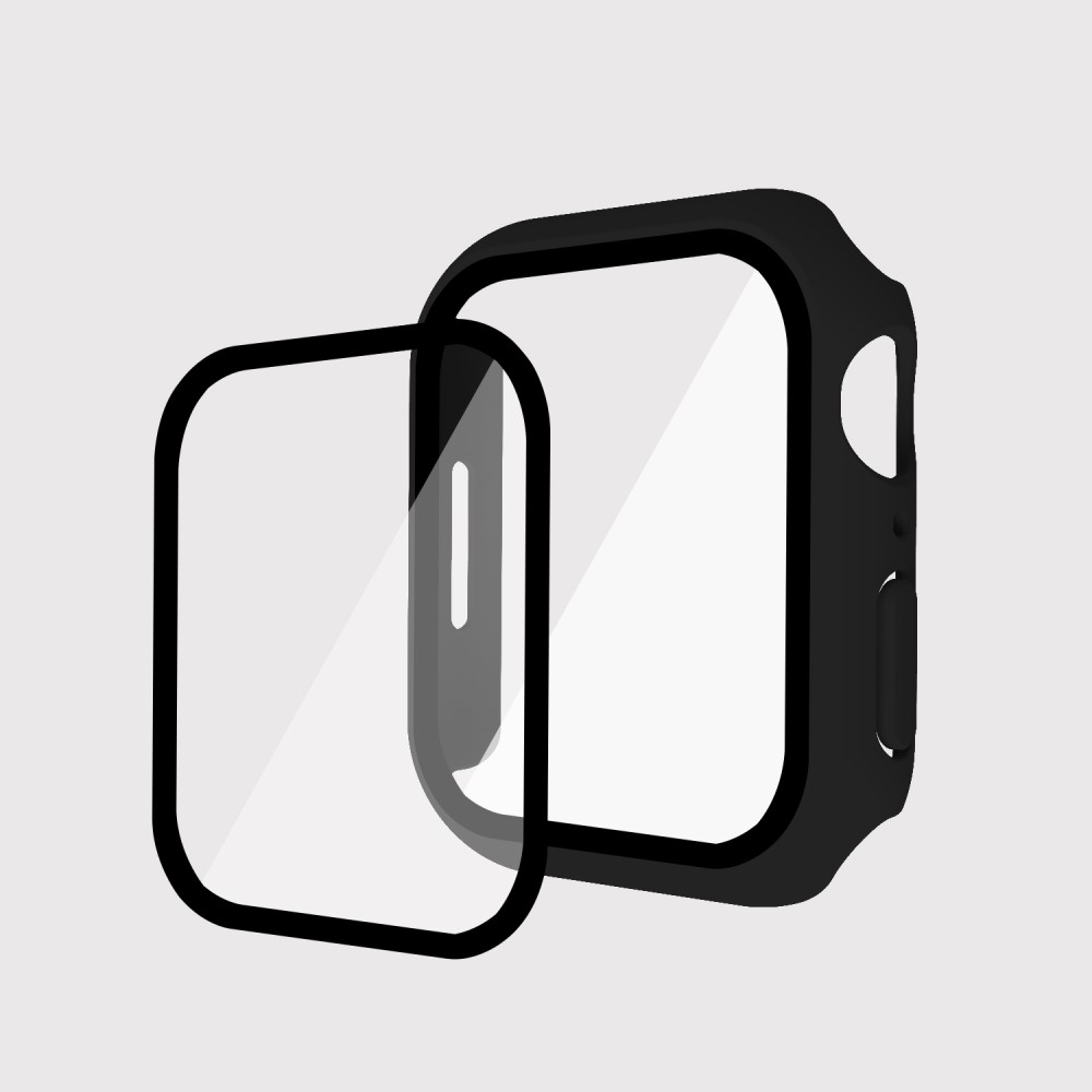  Apple Watch 7/8 45mm Skal Med Härdat Glas Svart