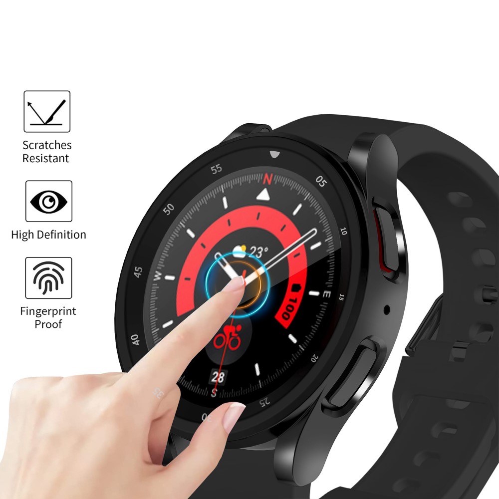  Samsung Galaxy Watch 5 Pro 45mm Skal Heltäckande Svart