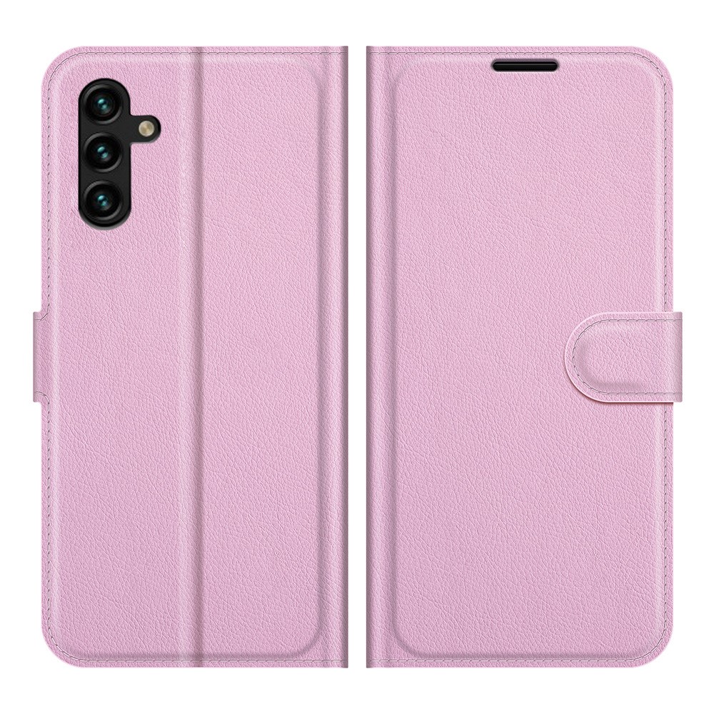  Samsung Galaxy A04s / A13 5G Fodral Litchi Läder Ljus Rosa