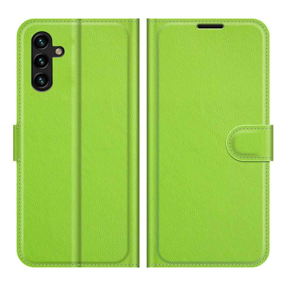  Samsung Galaxy A04s / A13 5G Fodral Litchi Läder Grön