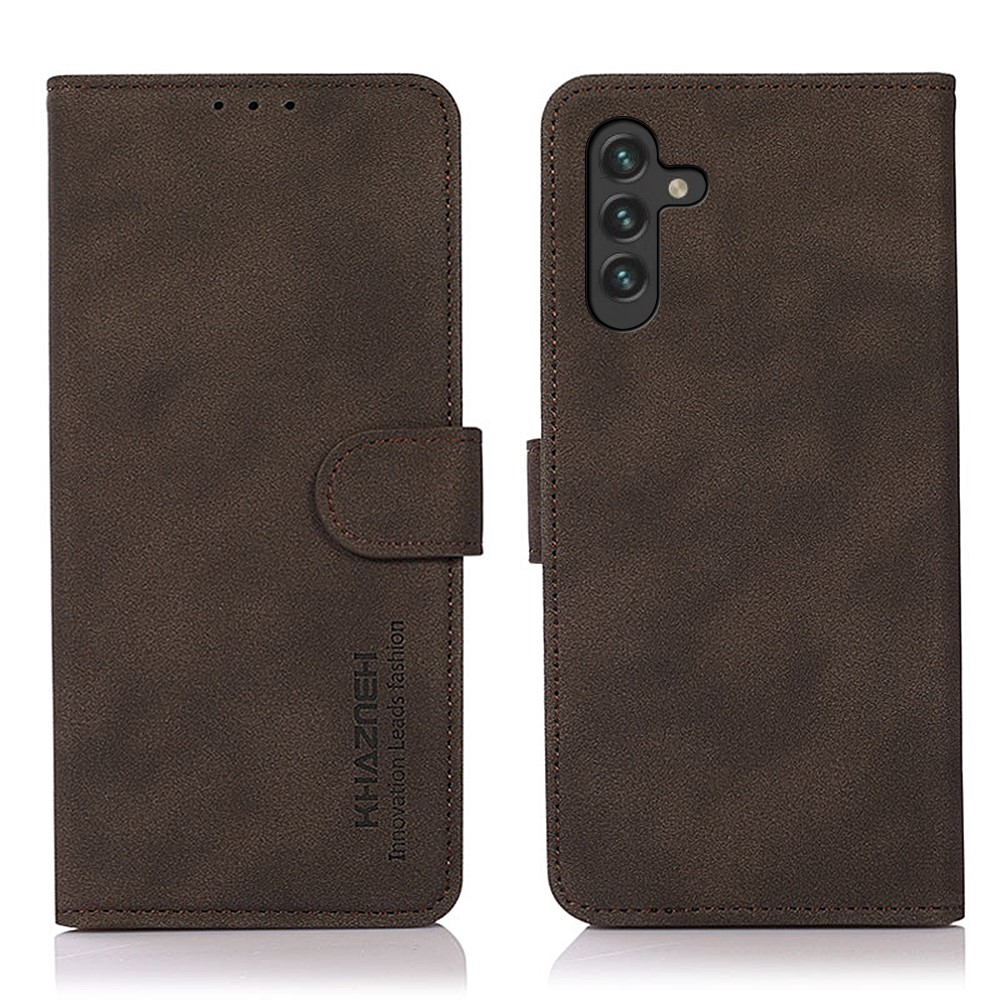 KHAZNEH KHAZNEH Samsung Galaxy A04s / A13 5G Fodral Retro Läder Brun