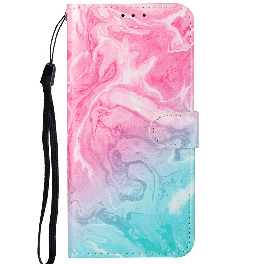  Samsung Galaxy A04s / A13 5G Fodral Marmor Rosa/blå