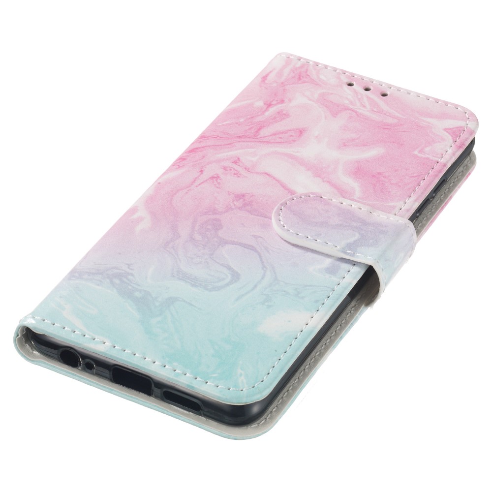  Samsung Galaxy A04s / A13 5G Fodral Marmor Rosa/blå