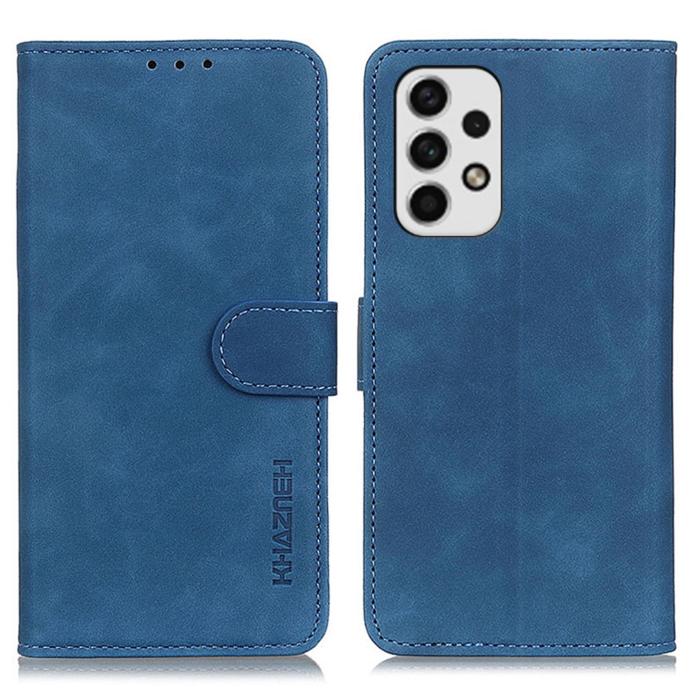 KHAZNEH KHAZNEH Samsung Galaxy A23 5G Fodral Retro Läder Blå