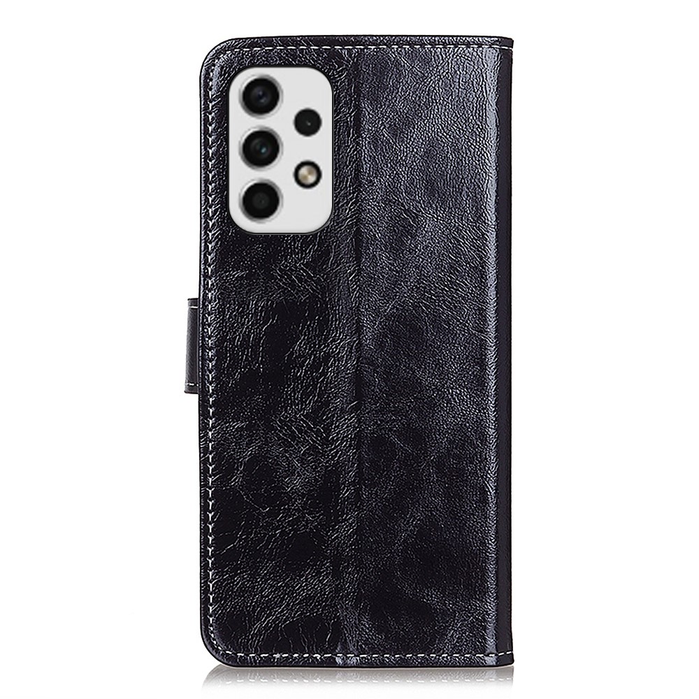  Samsung Galaxy A23 5G Fodral Retro Läder Svart