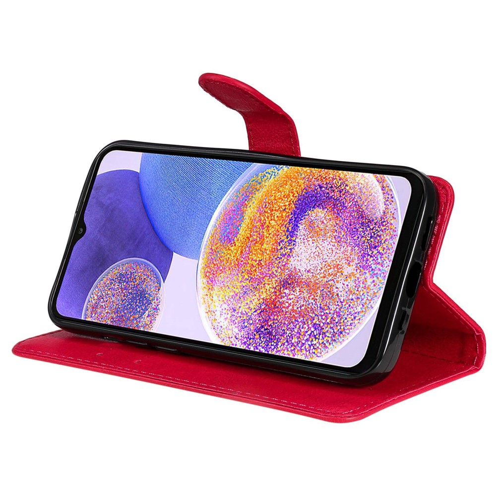  Samsung Galaxy A23 5G Fodral Läder Röd