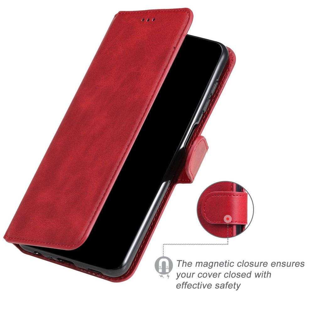  Samsung Galaxy A23 5G Fodral Klassiskt Läder Röd