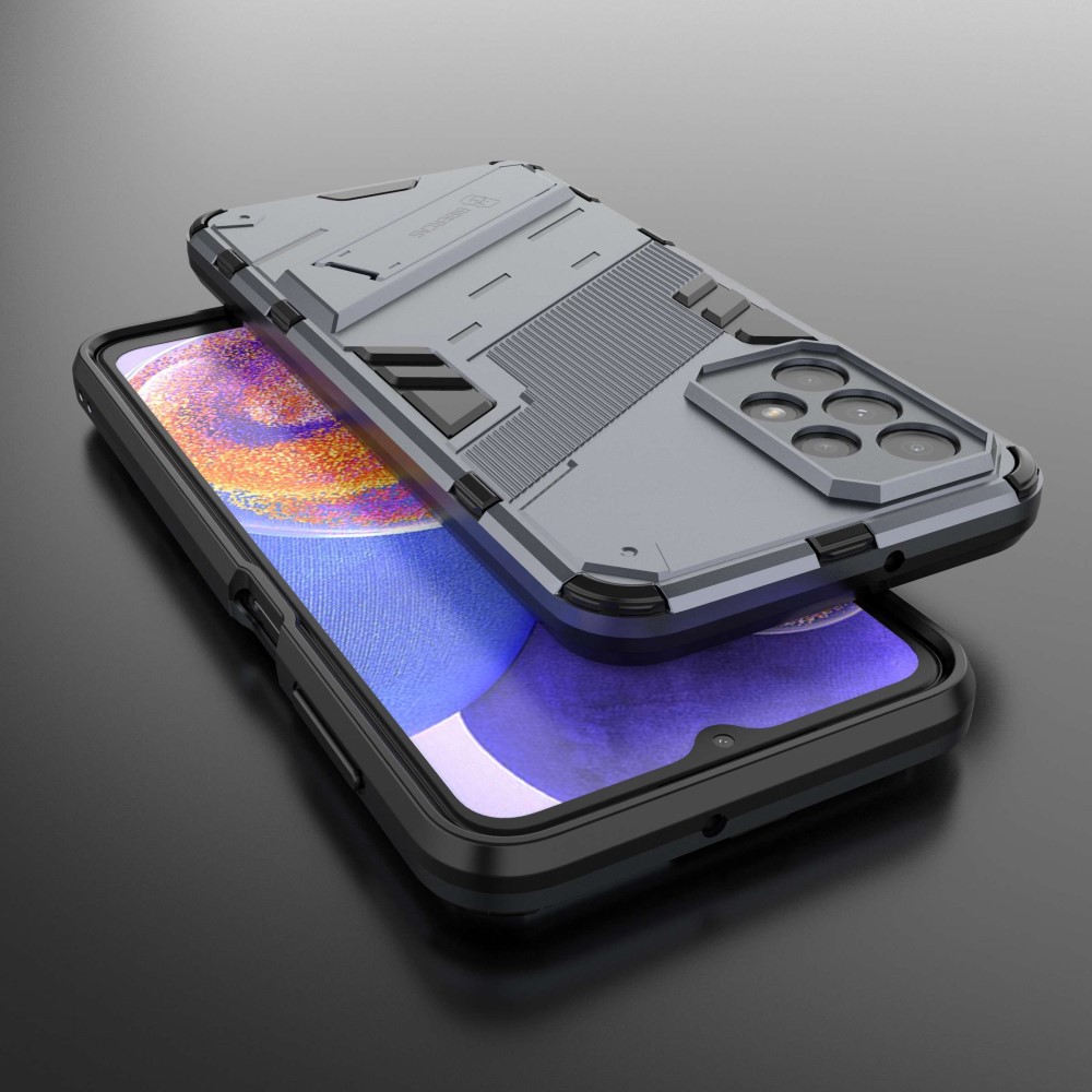  Samsung Galaxy A23 5G Skal Shockproof Hybrid Kickstand Grå