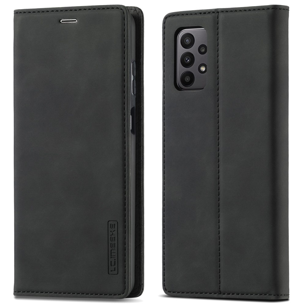LC.IMEEKE LC.IMEEKE Samsung Galaxy A23 5G Fodral Flip Läder Svart