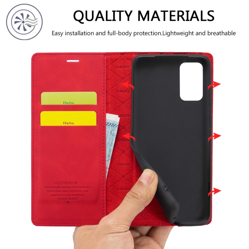 LC.IMEEKE LC.IMEEKE Samsung Galaxy A23 5G Fodral Flip Läder Röd