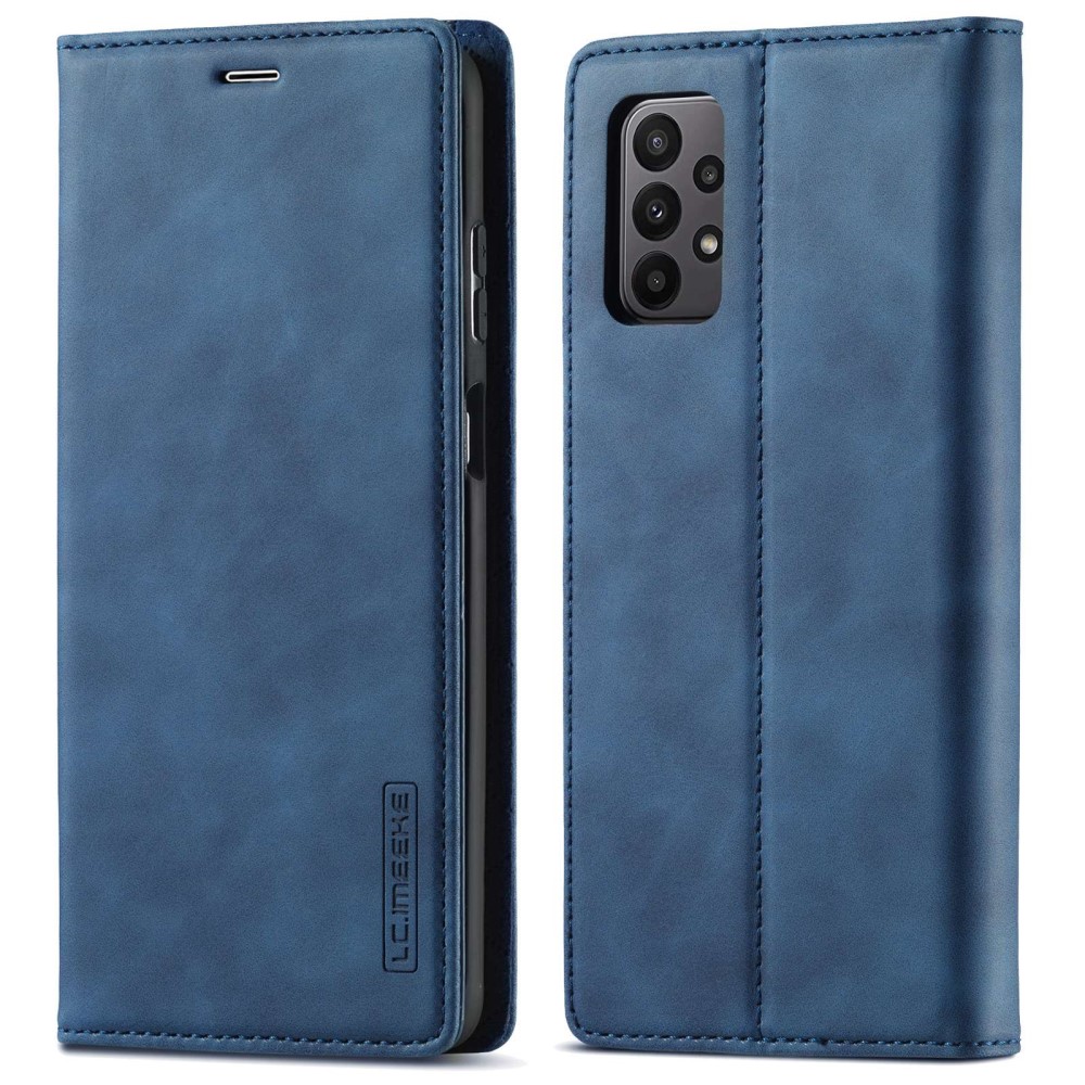 LC.IMEEKE LC.IMEEKE Samsung Galaxy A23 5G Fodral Flip Läder Blå