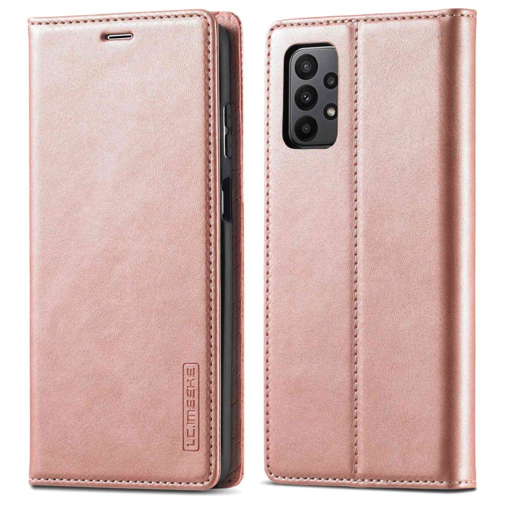 LC.IMEEKE LC.IMEEKE Samsung Galaxy A23 5G Fodral Flip Läder Roséguld