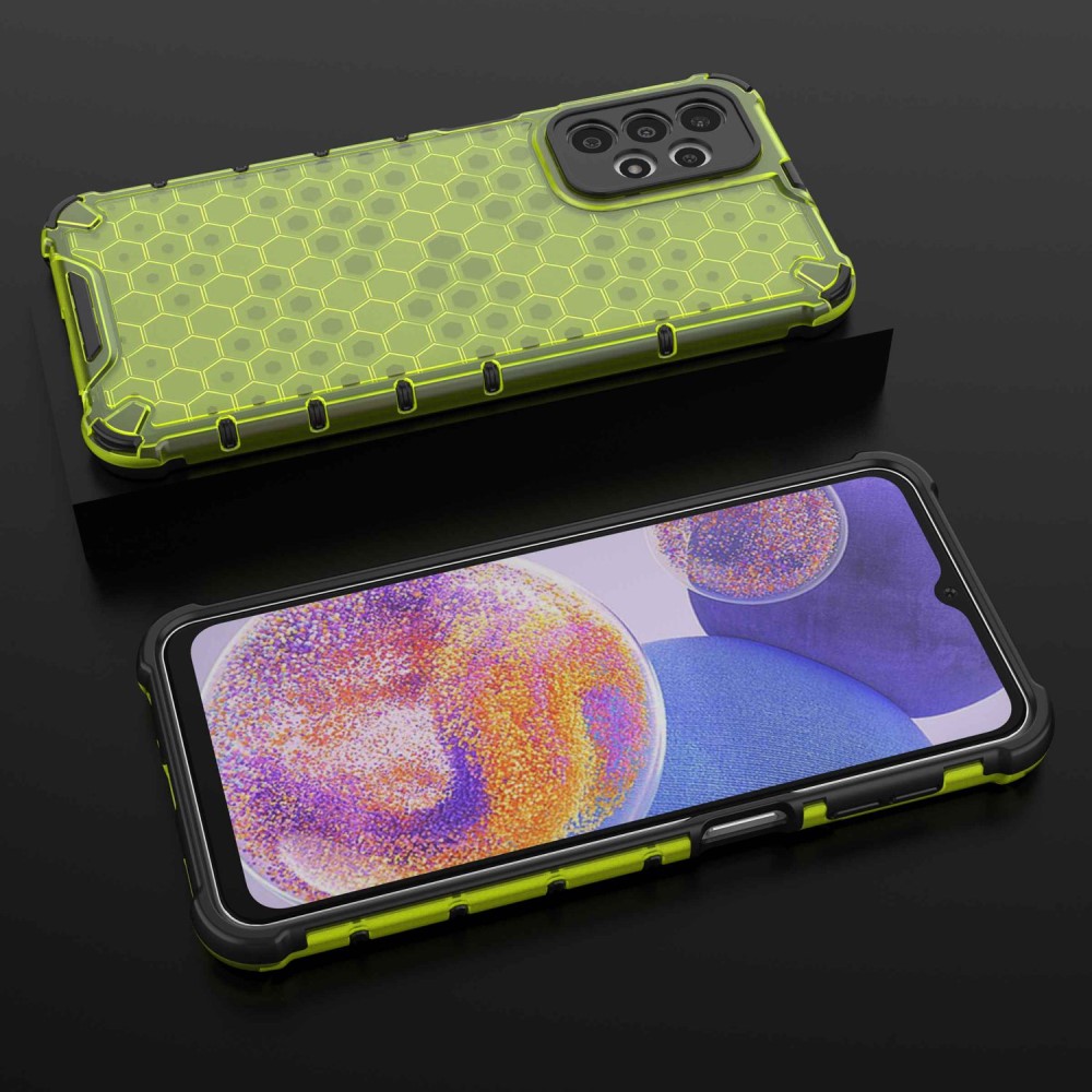 Samsung Galaxy A23 5G Skal Honeycomb Shockproof Grön