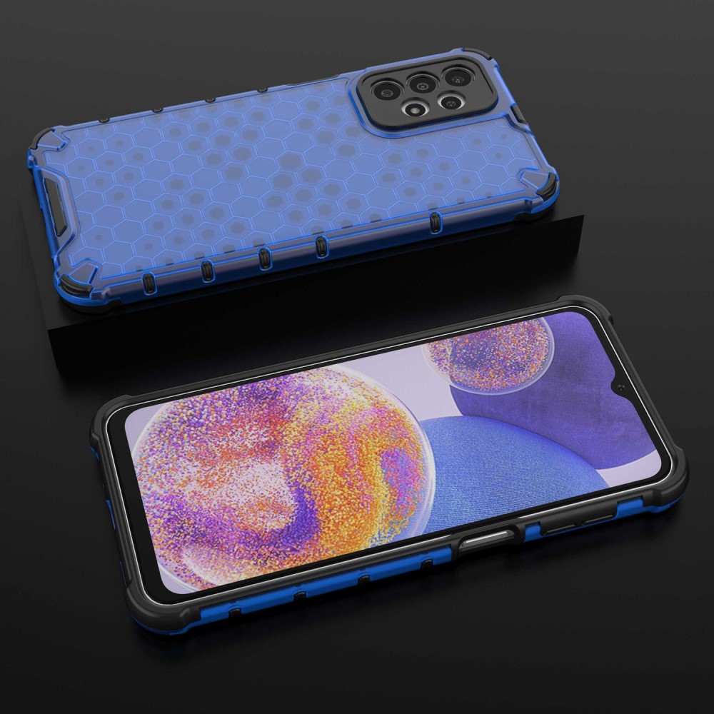  Samsung Galaxy A23 5G Skal Honeycomb Shockproof Blå