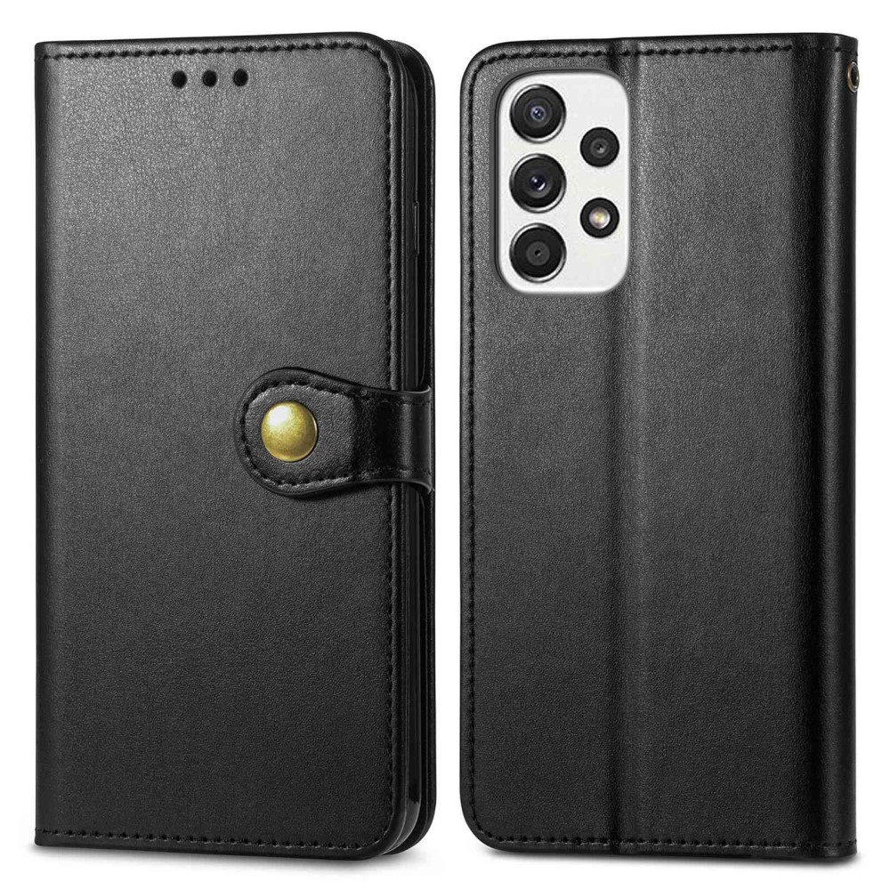  Samsung Galaxy A23 5G Fodral PU Läder Svart