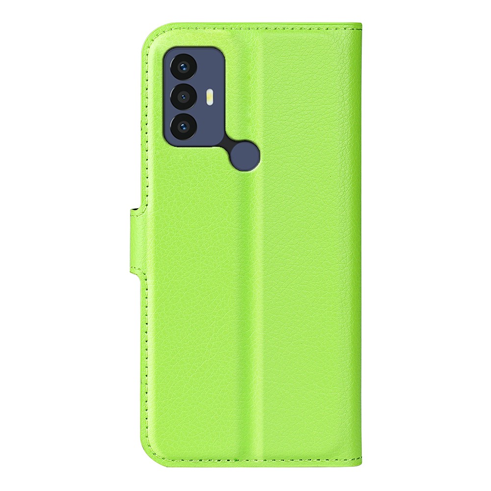  TCL 305 (2022) Fodral Litchi Läder Grön