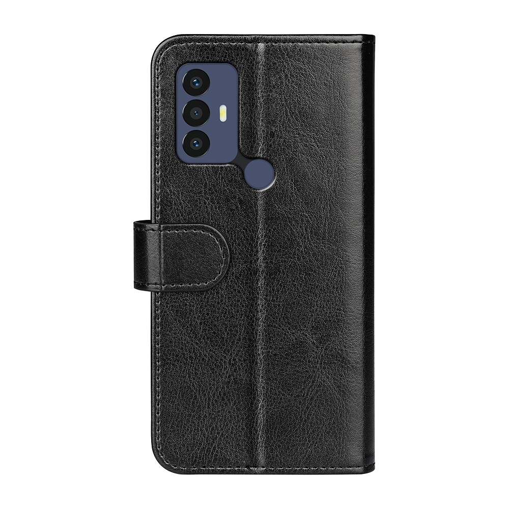  TCL 305 (2022) Fodral Crazy Horse Läder Svart