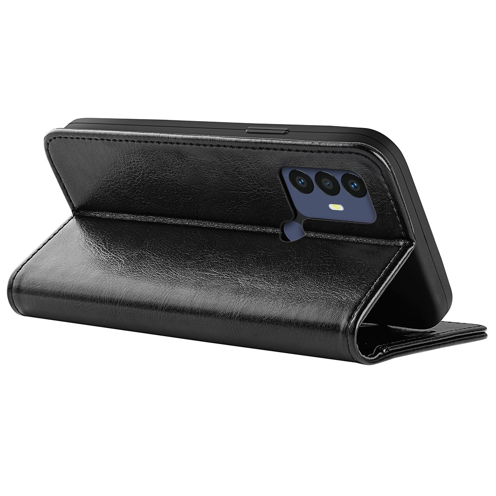  TCL 305 (2022) Fodral Crazy Horse Läder Svart