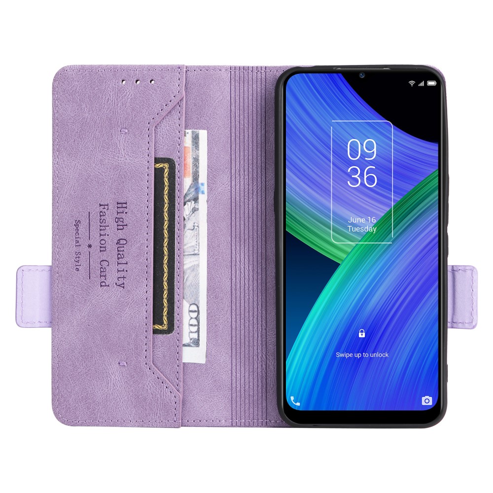  TCL 20R 5G (2021) Fodral Magnetisk Stängning Lila