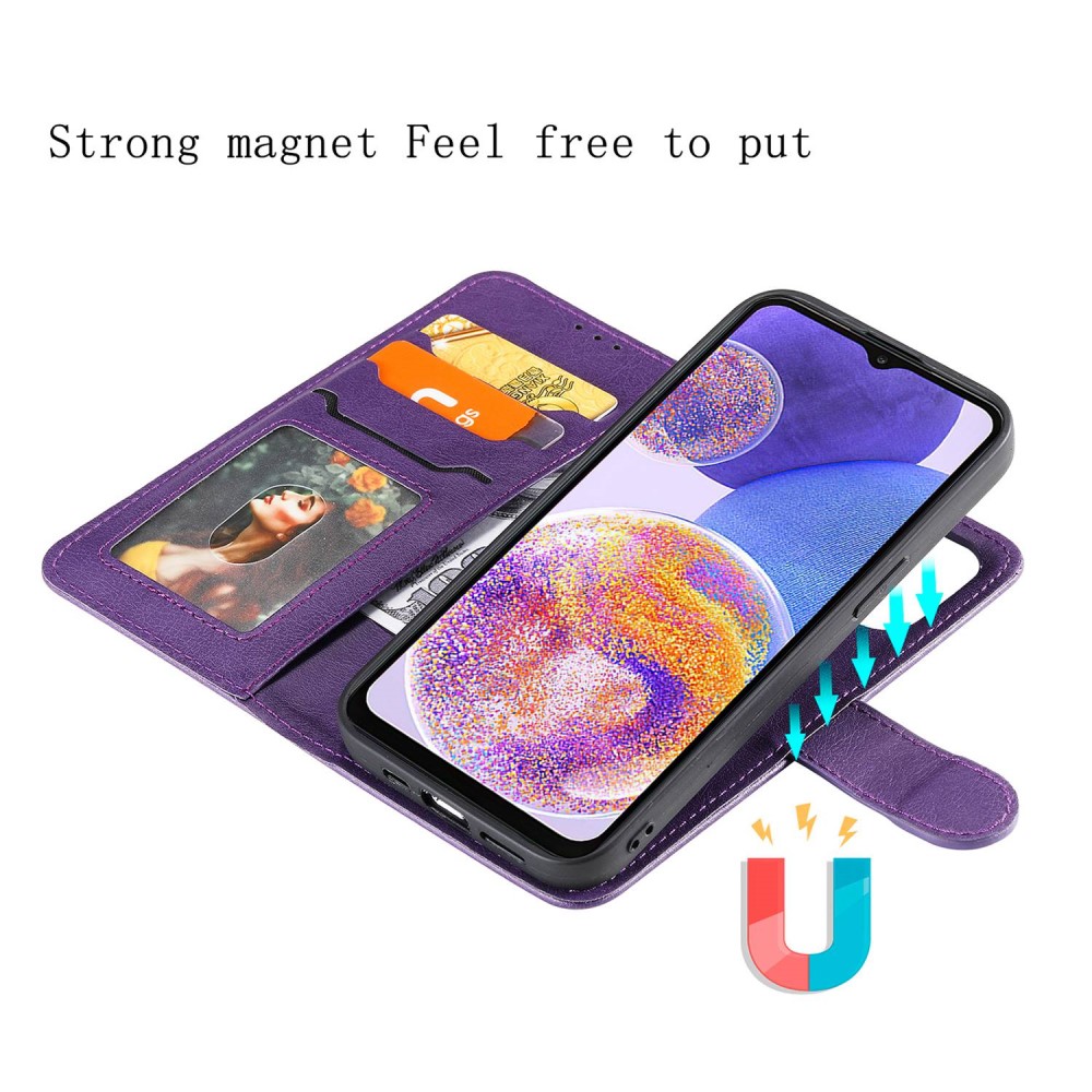  Samsung Galaxy A23 5G 2in1 Magnet/Plånboksfodral Lila
