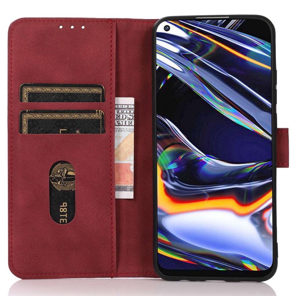 KHAZNEH KHAZNEH Motorola Moto G32 Fodral Läder Röd