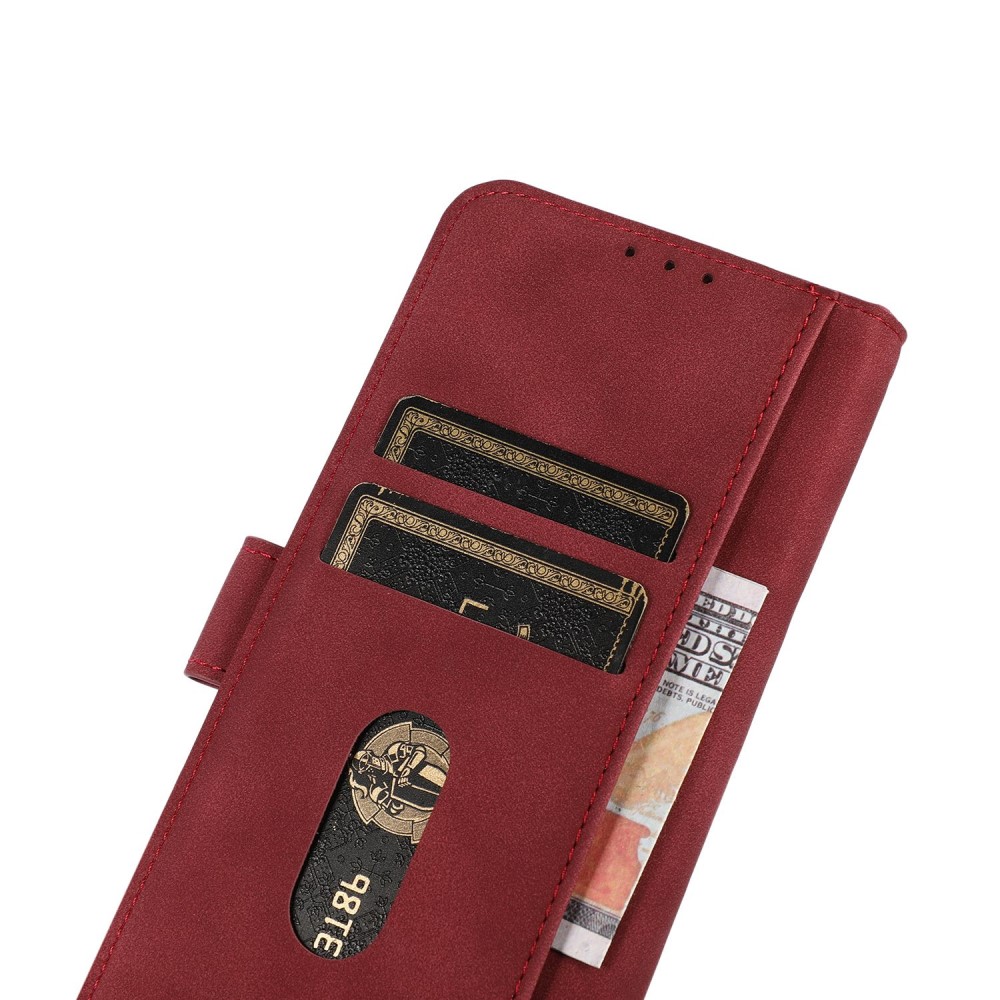 KHAZNEH KHAZNEH Motorola Moto G32 Fodral Läder Röd