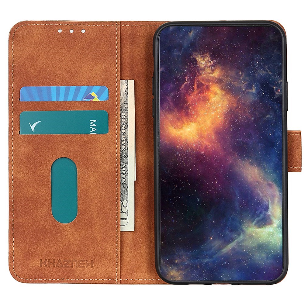 KHAZNEH KHAZNEH Motorola Moto G32 Fodral Retro Läder Brun