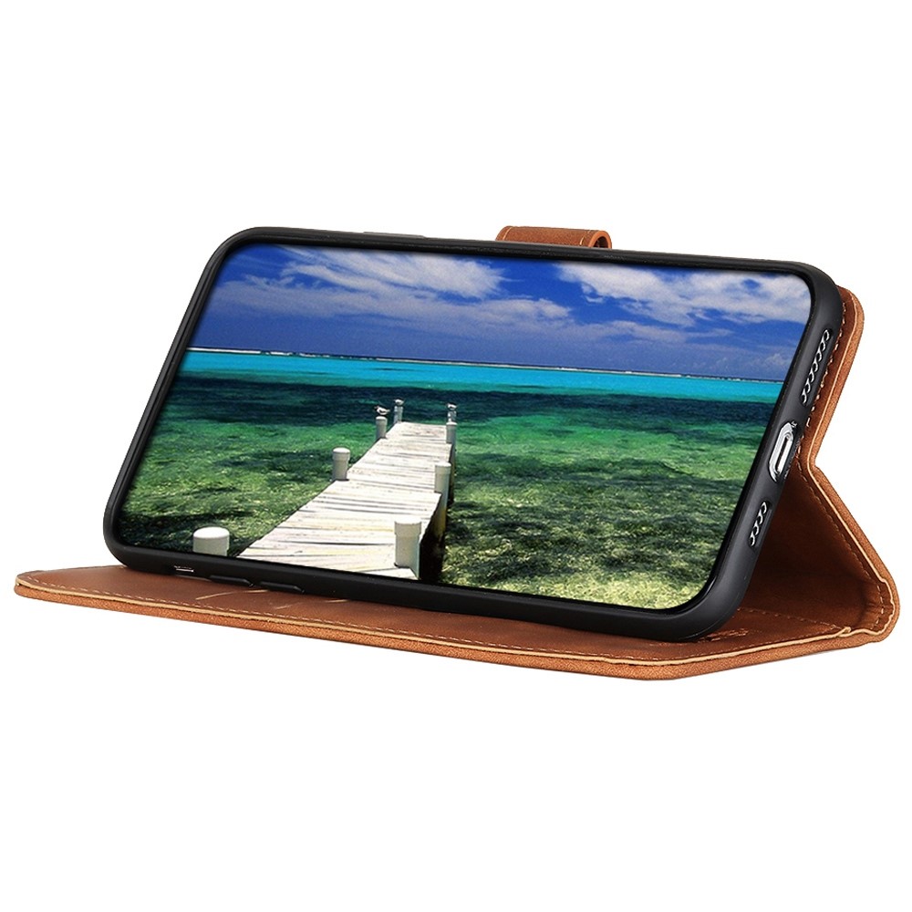 KHAZNEH KHAZNEH Motorola Moto G32 Fodral Retro Läder Brun