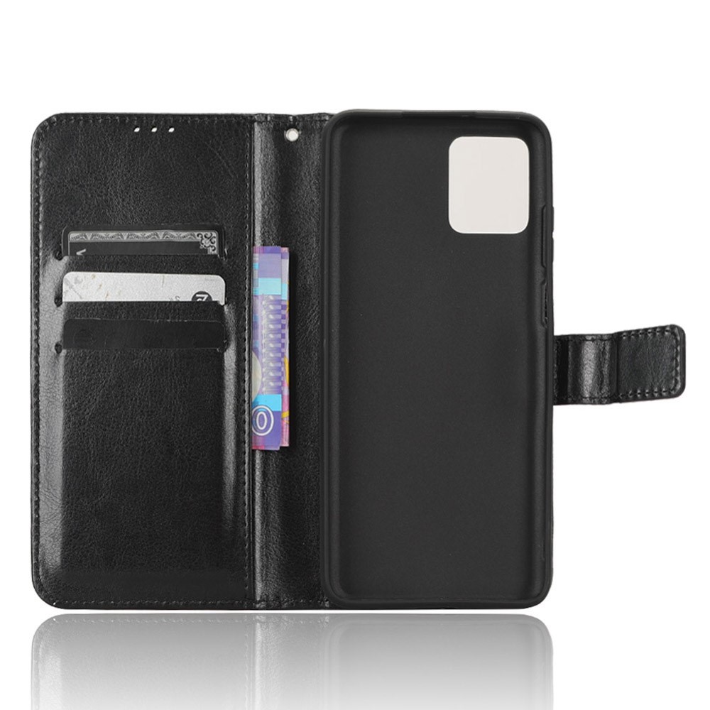  Motorola Moto G32 Fodral Crazy Horse Läder Svart