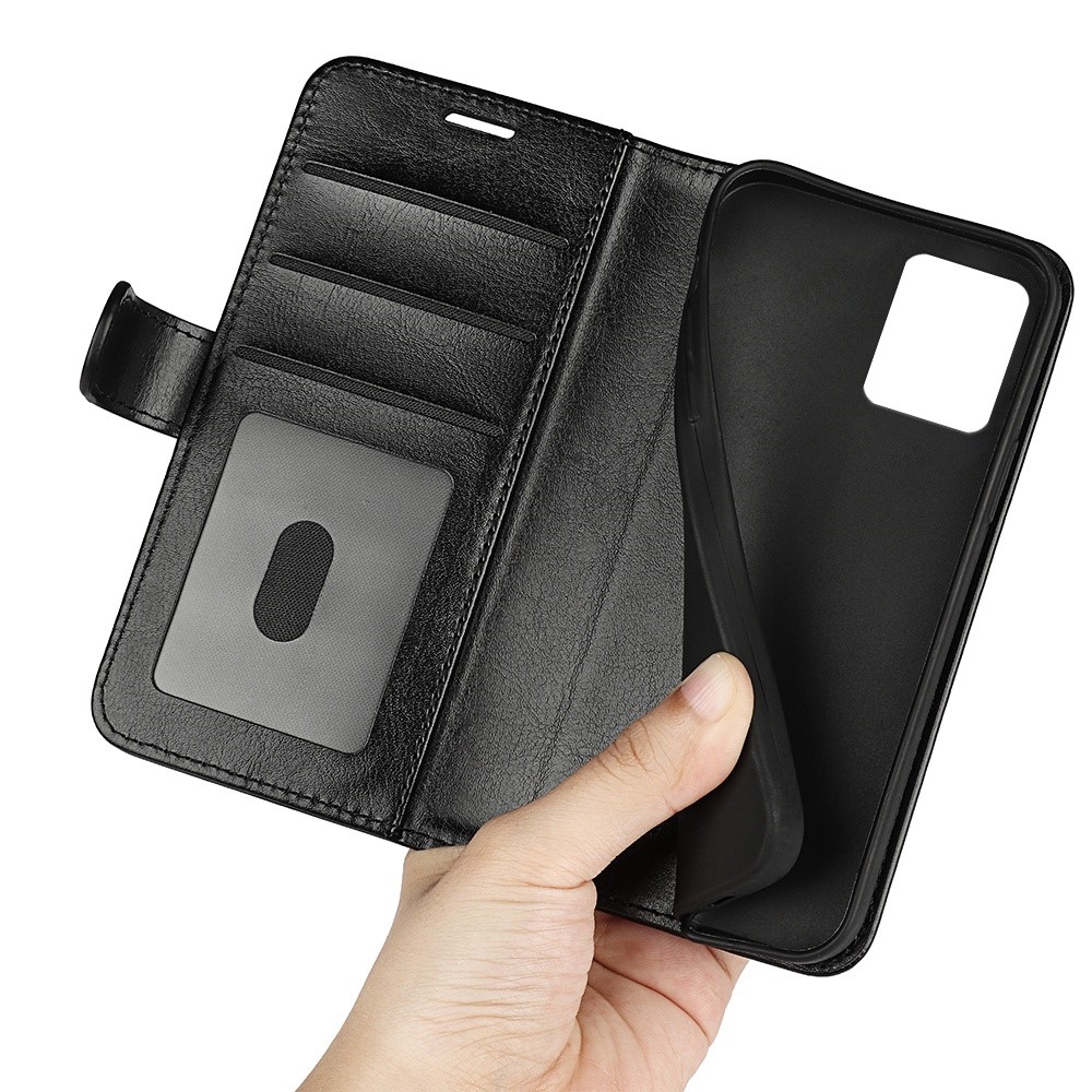  Motorola Moto G32 Fodral Crazy Horse Läder Svart