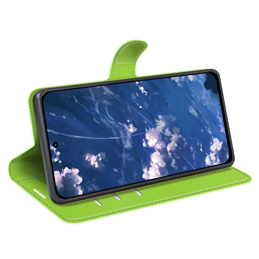  Motorola Moto G32 Fodral Litchi Läder Grön