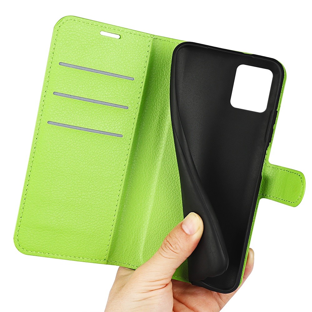  Motorola Moto G32 Fodral Litchi Läder Grön