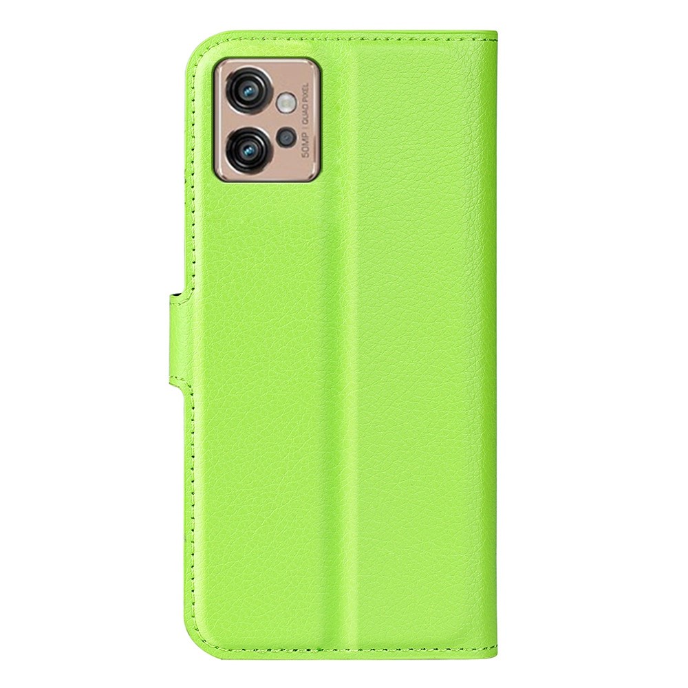  Motorola Moto G32 Fodral Litchi Läder Grön