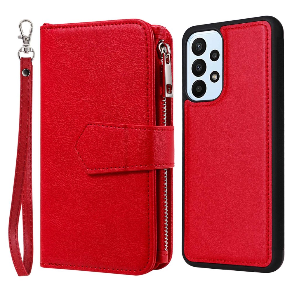  Samsung Galaxy A23 5G 2in1 Magnet Skal / Plånboksfodral Röd