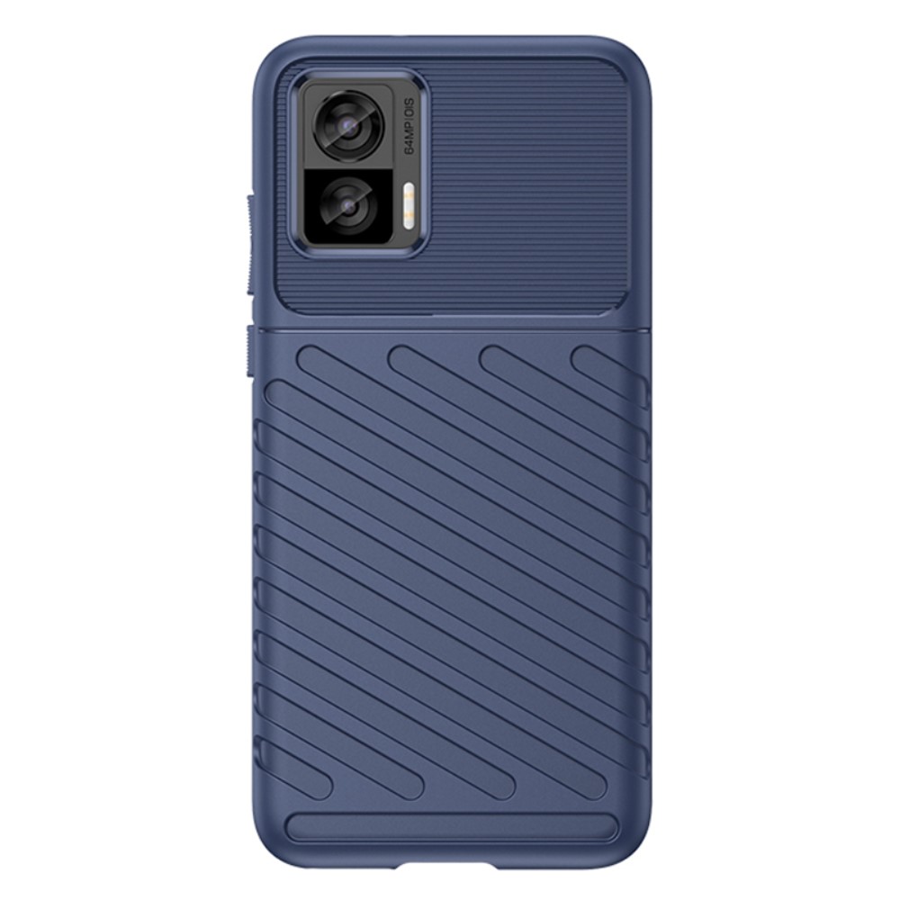  Motorola Edge 30 Neo 5G Skal Twill Textur Blå