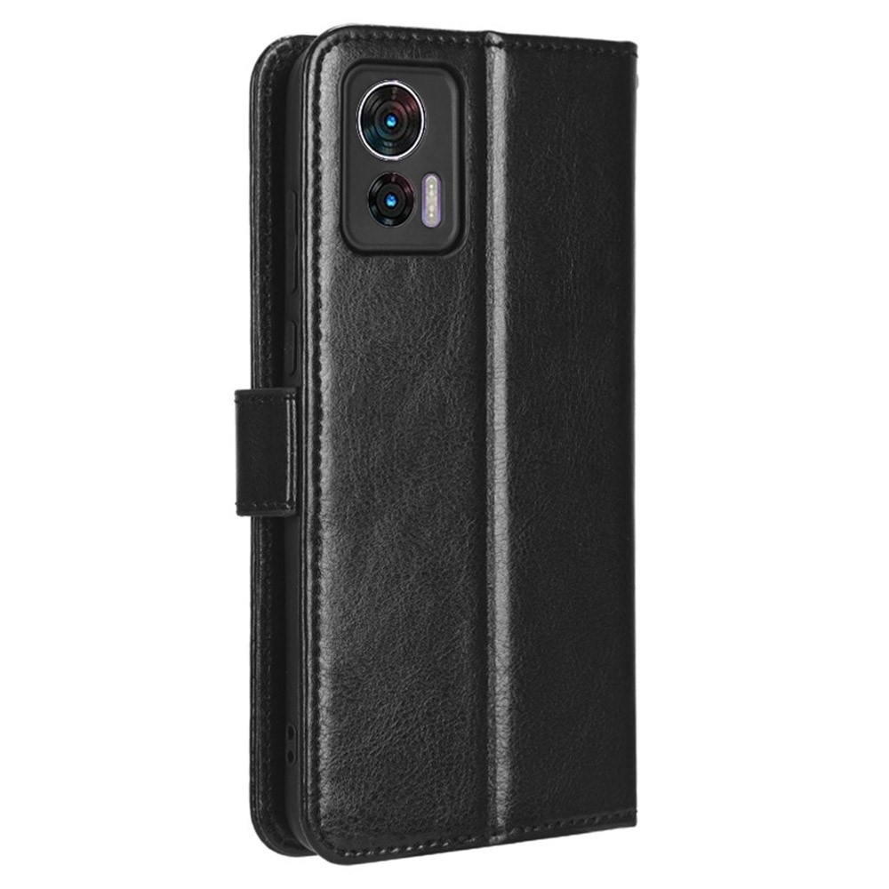  Motorola Edge 30 Neo 5G Fodral Crazy Horse Läder Svart