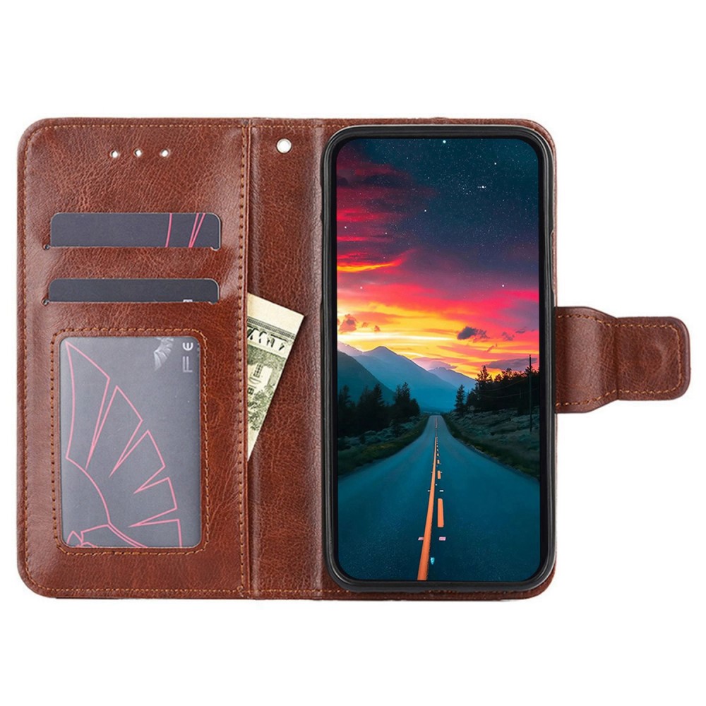  Motorola Edge 30 Neo 5G Fodral PU-Läder Brun